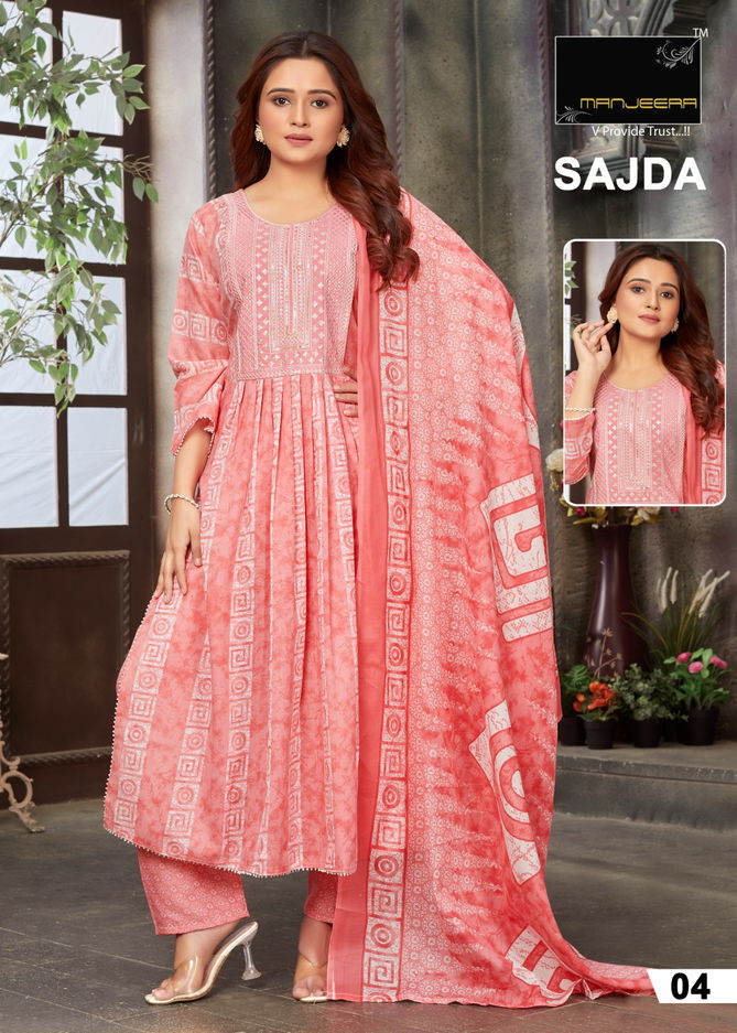 Sajda By Manjeera Designer Salwar Suits Catalog